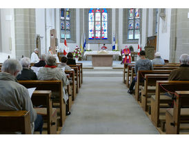 Bonifatiusandacht mit Weihbischof Prof. Dr. Karlheinz Diez in St. Crescentius (Foto: Karl-Franz Thiede)